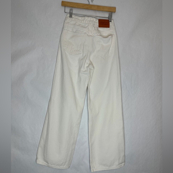 Princess Polly Denim Hailie Jeans Cream Wide Leg Non-Stretch in Size US 4 - Picture 16 of 16
